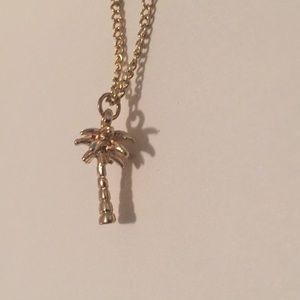 Choker necklace vacation palm tree/ resort style